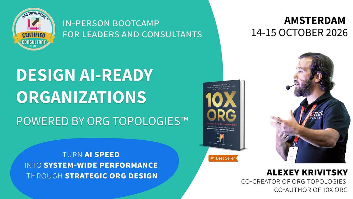Design AI-Ready Organizations — In-Person Bootcamp, Amsterdam, 14–15 October 2026